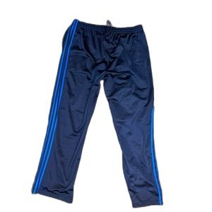 Adidas Track Pants with Drawstring (Navy Blue) (2XL)
